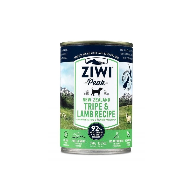 ZiwiPeak Canned Dog Food Tripe & Lamb  - żwacze z jagnięciną