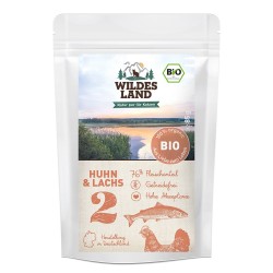 Wildes Land Cat BIO nr 2 - kurczak i łosoś 85 g