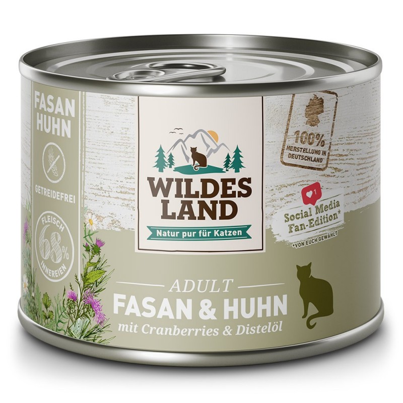 Wildes Land Cat Chunh und Fasan - kurczak i bażant 200g