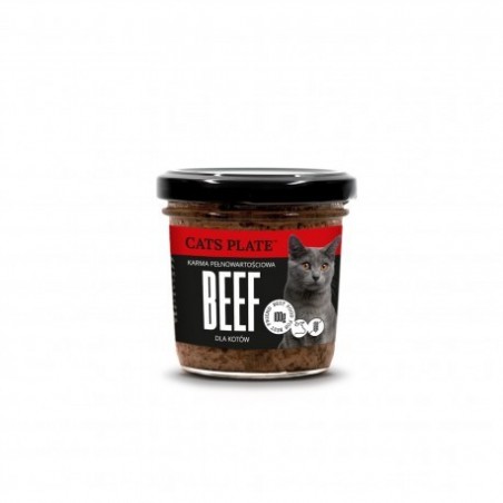 Cats Plate Beef - wołowina z indykiem 100g