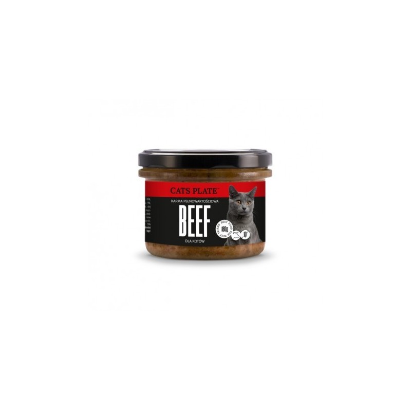 Cats Plate Beef - wołowina z indykiem 180g