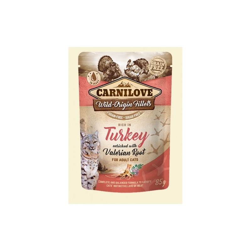 Carnilove Cat Pouch Turkey & valerian 85g - indyk