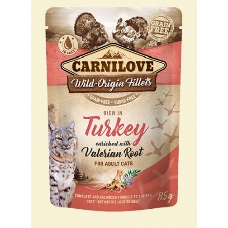 Carnilove Cat Pouch Turkey & valerian 85g - indyk