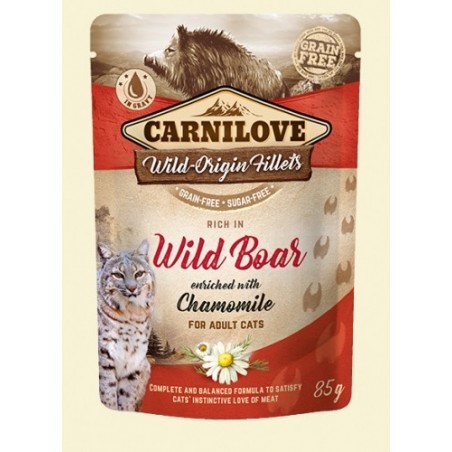 Carnilove Cat Pouch Wild Boar & chamomile 85g - dzik
