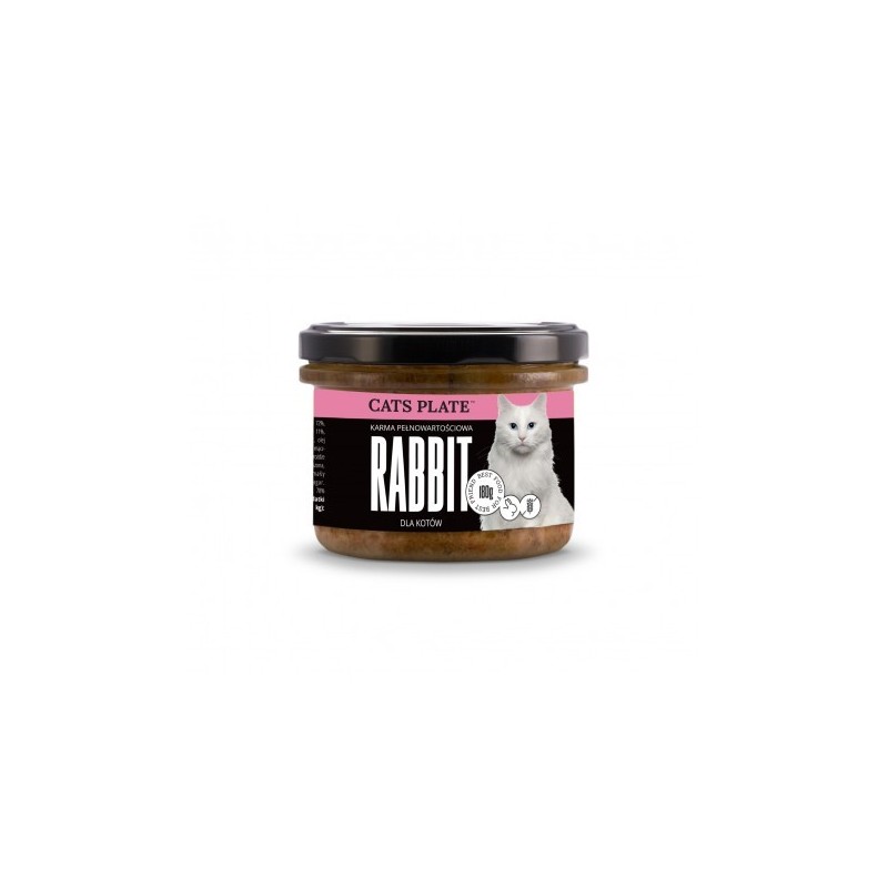 Cats Plate Rabbit - królik i indyk 180g