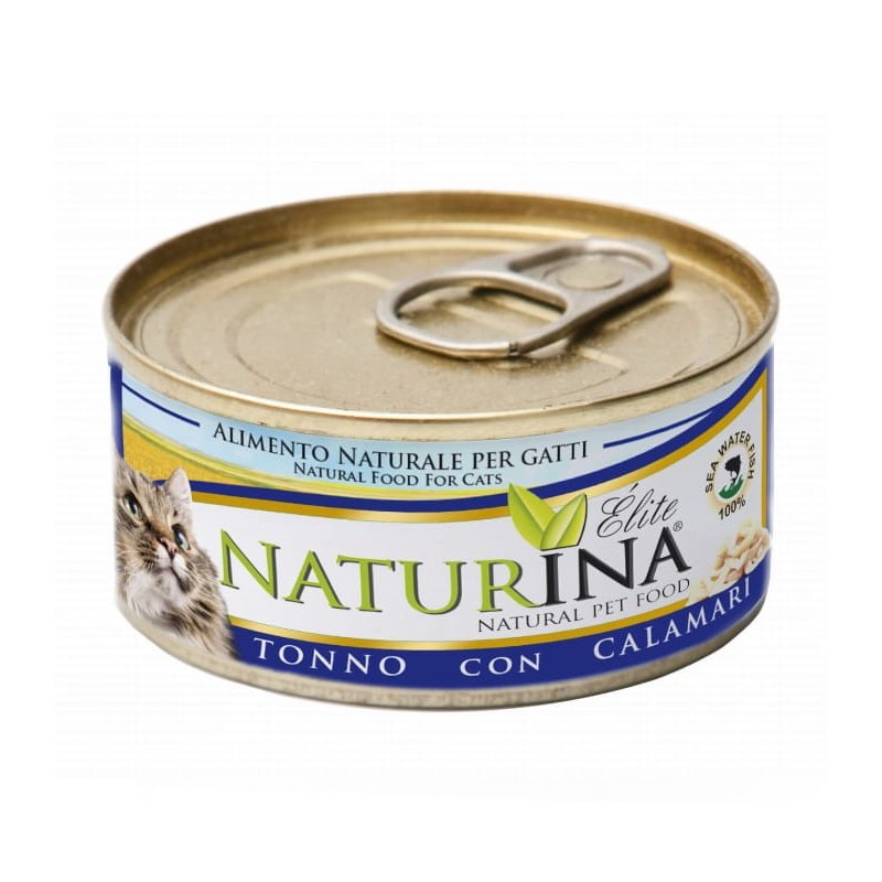 Naturina Elite Wet Cat 70g - tuńczyk z kalmarami