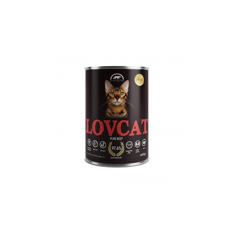 Coyote LovCat Pure Beef - wołowina pur 400 g