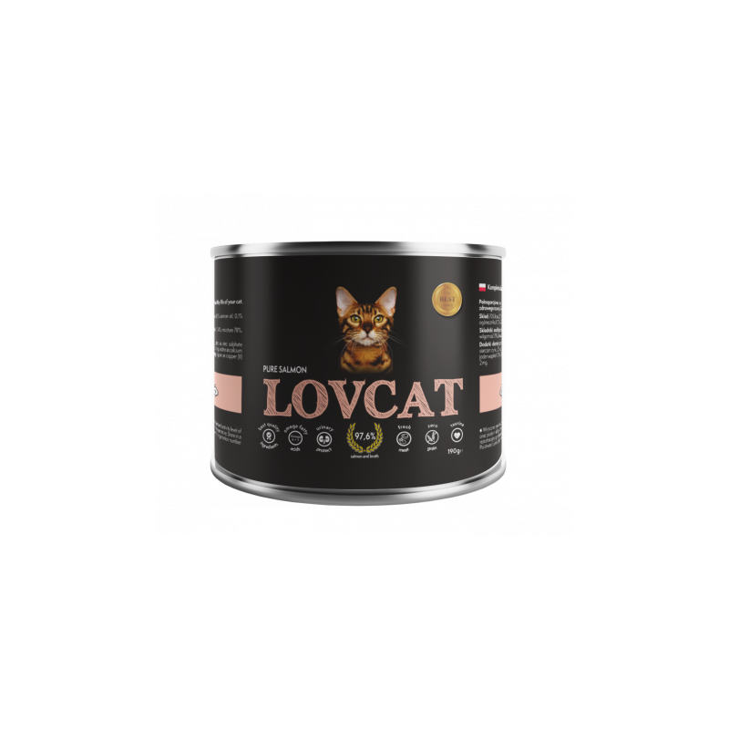 Coyote LovCat Pure Salmon - łosoś pur 190g