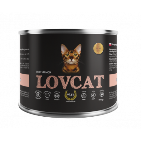 Coyote LovCat Pure Salmon - łosoś pur 190g