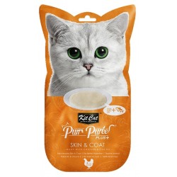 Kit Cat Purr Puree Plus+ Chicken & Fish Oil (Skin & Coat) 4x15g