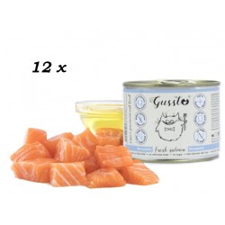 Gussto Fresh Salmon - łosoś 12 x 195g