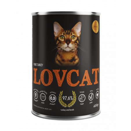 LovCat Pure Turkey - indyk 400 g