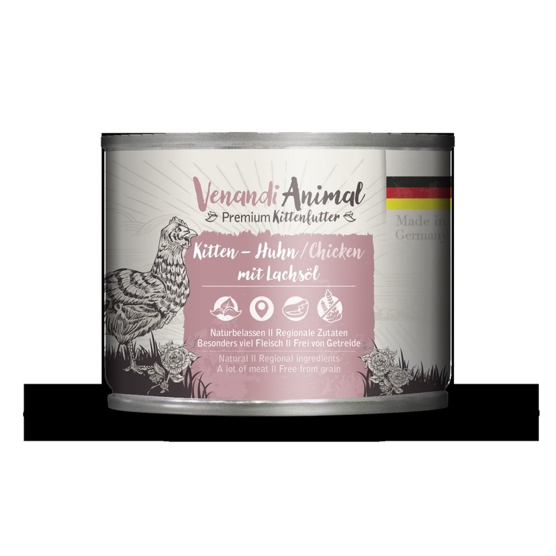Venandi Kitten Huhn mit Lachsöl