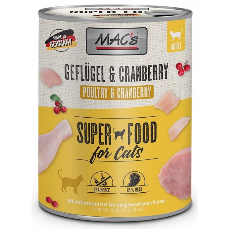 Mac's Drób z żurawiną 400g