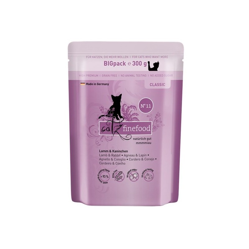 Catz finefood saszetka 300g królik z jagnięciną.