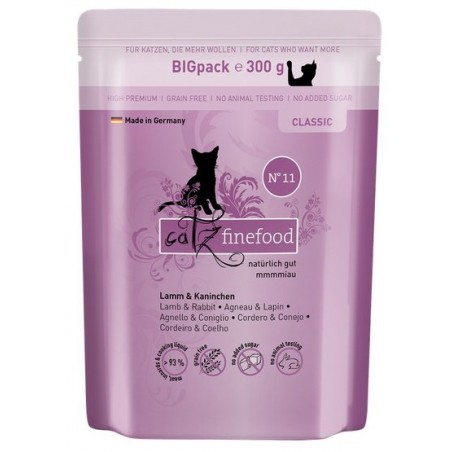 Catz finefood saszetka 300g królik z jagnięciną.