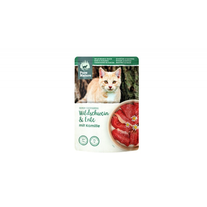 Pure nature dzik z kaczką saszetka 85g