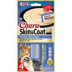 Churu przysmak dla kotów z tuńczykiem poprawiający jakość sierści. 4x14g