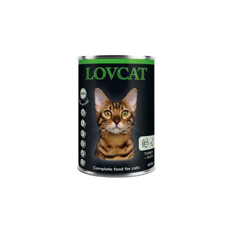 Lovcat indyk z kaczką karma dla kotów 400g