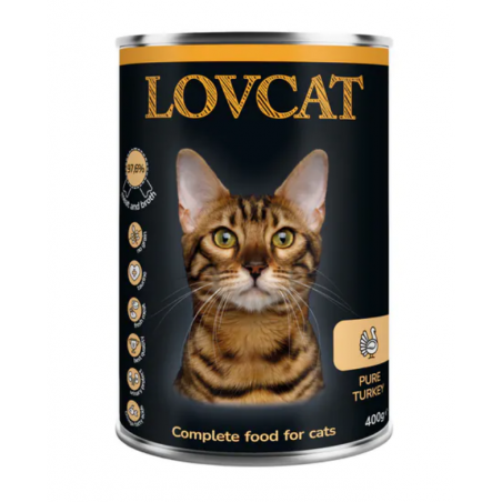 Lovcat karma dla kotów z indyka 400g