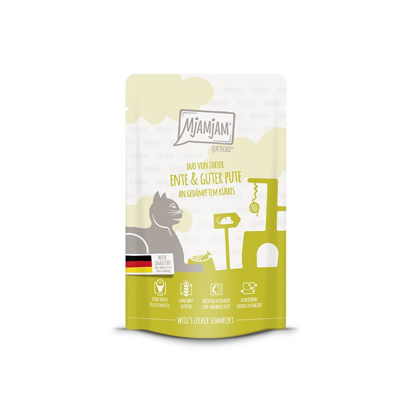 Mjamjam Ente & guter Pute an Kürbis saszetka 125g