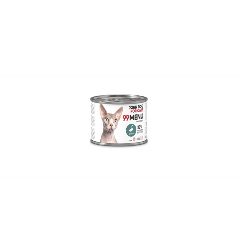 John dog for cats 99 menu - kurczak z gęsią 200g
