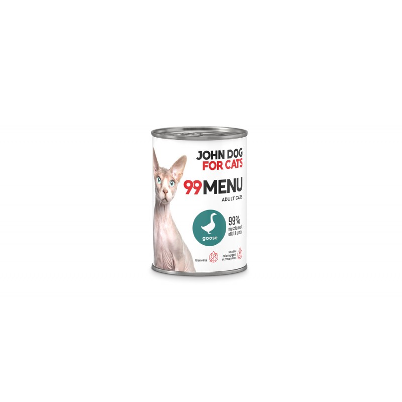 John dog for cats 99 menu - kurczak z gęsią. 400g