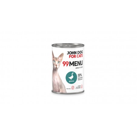 John dog for cats 99 menu - kurczak z gęsią. 400g