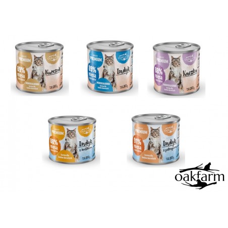 Oakfarm pakiet próbny karma mokra dla kotów dorosłych 5 x 200g