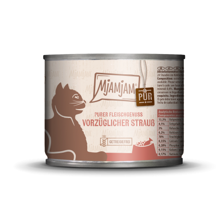 MjAMjAM – Purer Fleischgenuss – vorzüglicher Strauß pur 200g