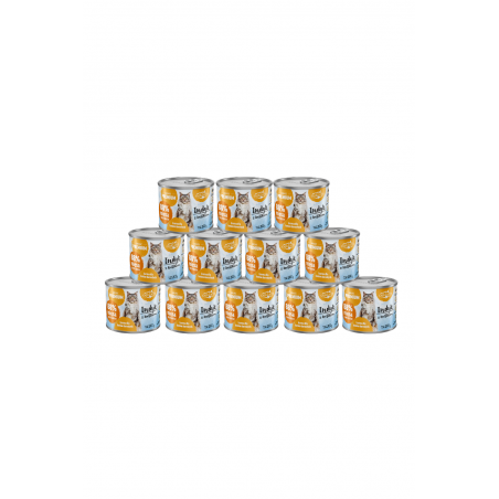 Oakfarm karma bytowa dla kotów dorosłych indyk z królikiem 12 x 200g