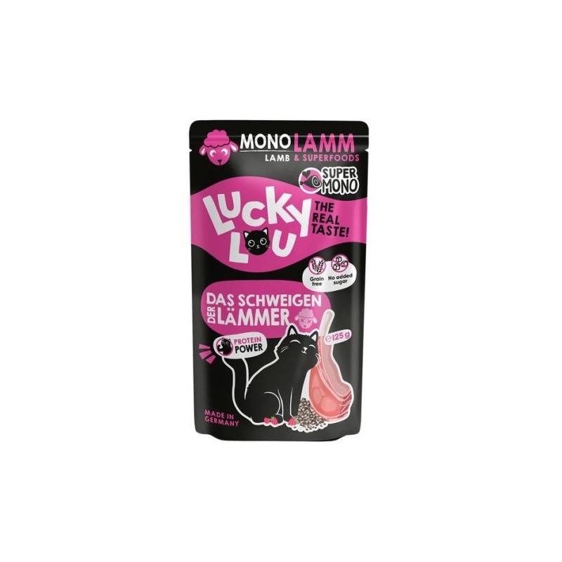 Lucky lou jagnięcina dla kotów 125g