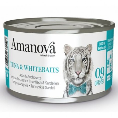 Amanova cat Tuna & Whitebaits - tuńczyk i białoryby w bulionie