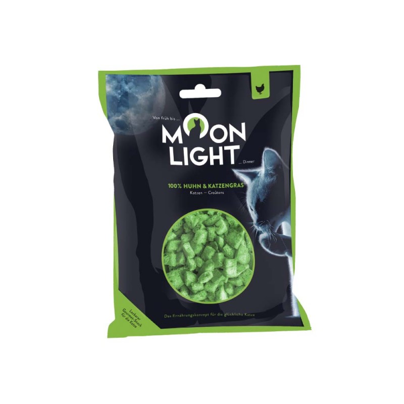 Moonlight dinner liofilizowany kurczak z trawą przysmak dla kota.