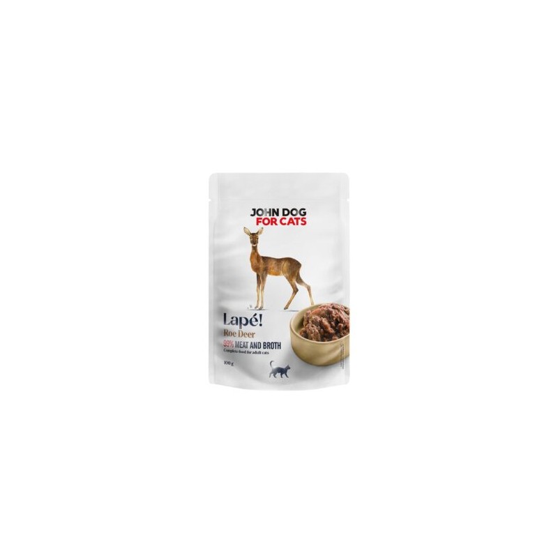 Monobiałkowa karma mokra dla kota Sarna 100 g Lapé John Dog for Cats
