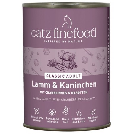 Catz finefood jagnięcina z królikiem 400g nowa
