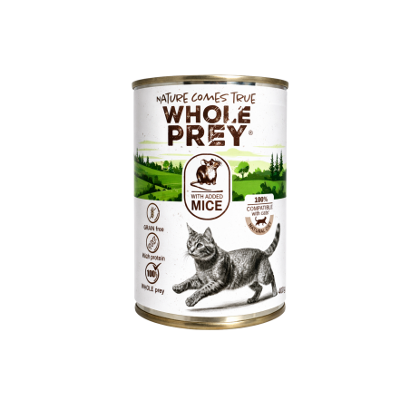 Whole prey karma dla kotów z myszy. 400g