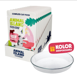 Karma mokra dla kotów w sosie Animal Island wołowina 12 x 85g