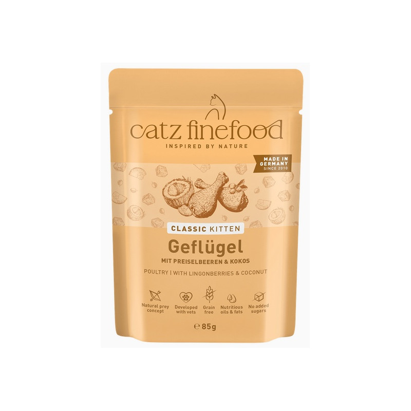 Karma mokra dla kociąt Catz finefood drób saszetka 85g