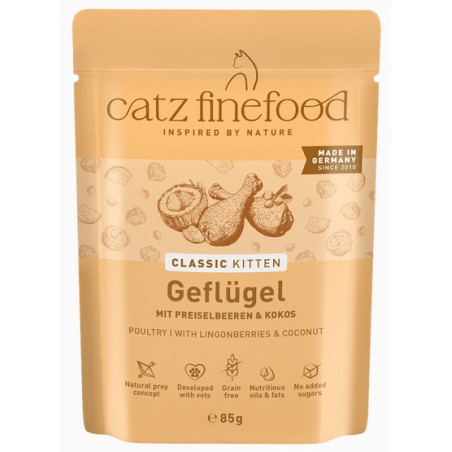 Karma mokra dla kociąt Catz finefood drób saszetka 85g