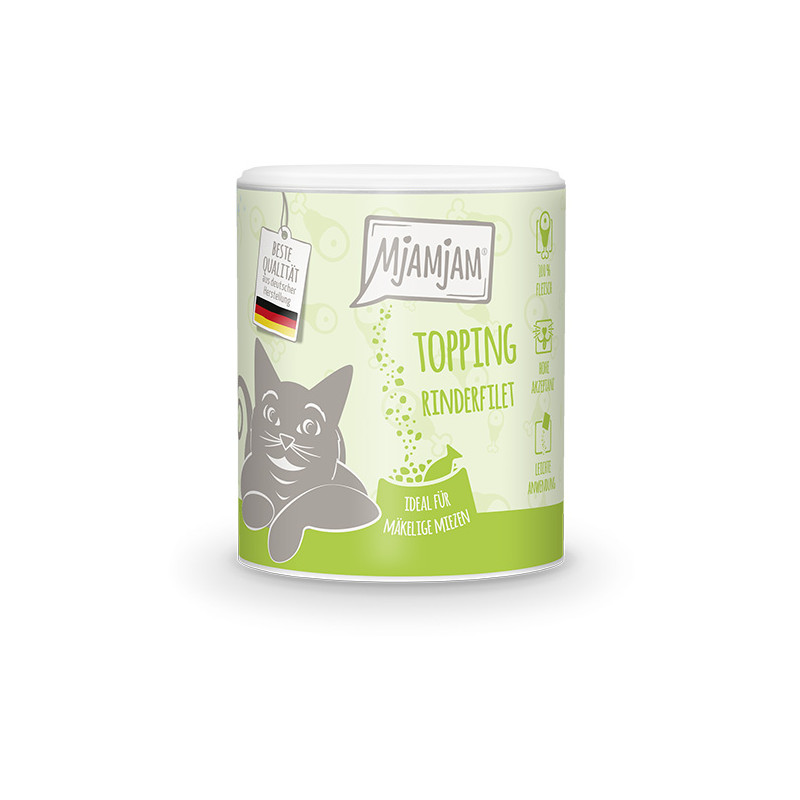 Posypka do karmy dla kotów Mjamjam z filetu wołowego 60g