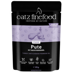 Karma mokra dla kotów z mięsa indyka Catz finefood 85g