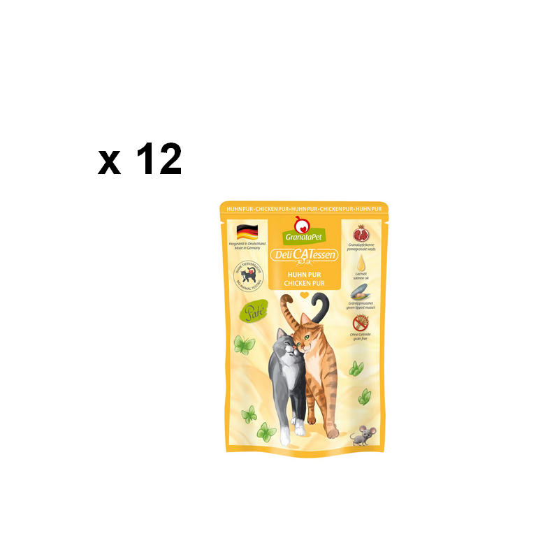 Granatapet kurczak pur komplet 12 x 85g karma dla kotów.