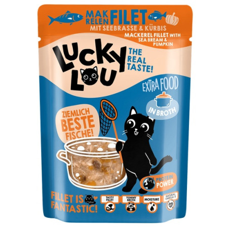 Lucky lou filety makrela z dorada karma dla kotów w bulionie 70g
