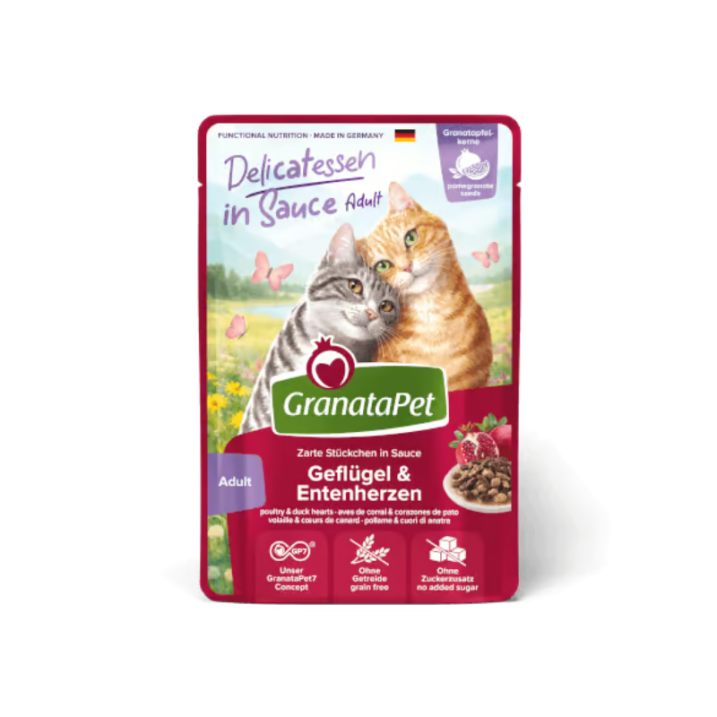 Granatapet Delicatessen in sauce - drób i kacze serca 100g