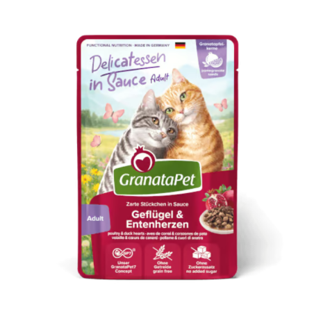Granatapet Delicatessen in sauce - drób i kacze serca 100g