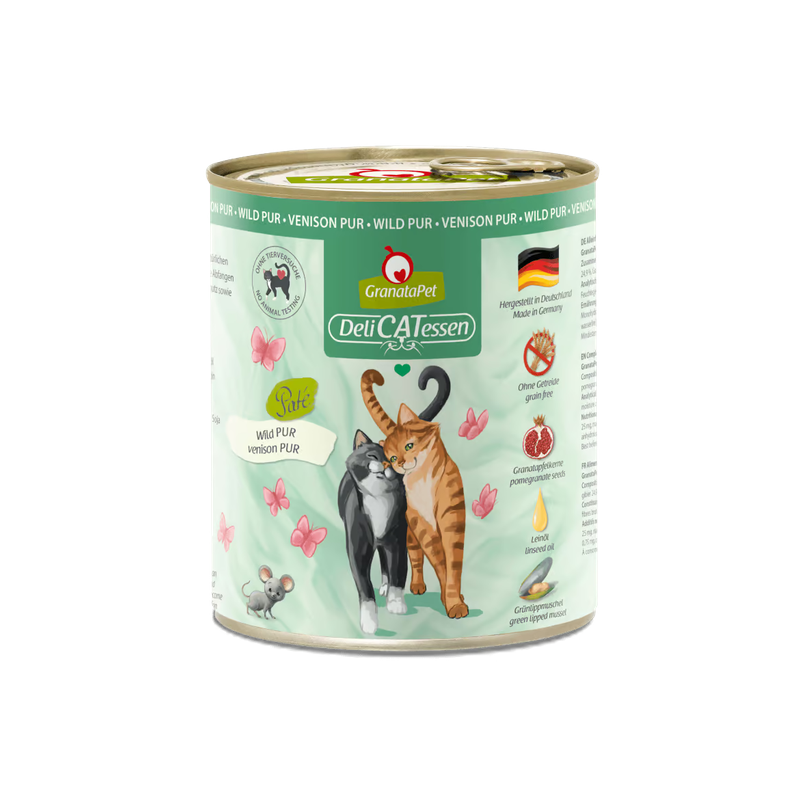 Granatapet dziczyzna 800g karma mokra dla kota.