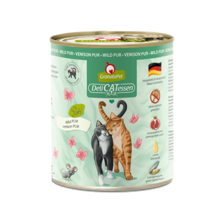 Granatapet dziczyzna 800g karma mokra dla kota.