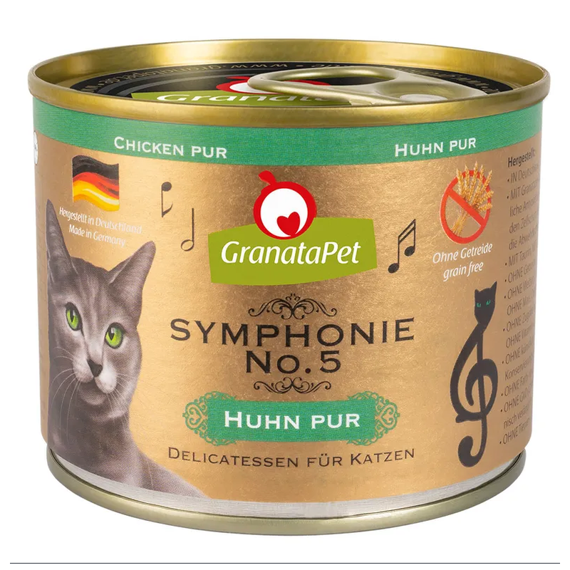GranataPet Symphonie Nr 5 kurczak pur, karma dla kotów 200g