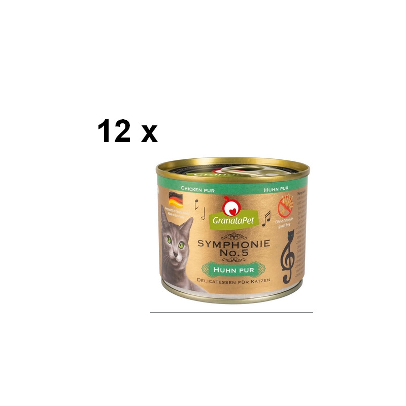 Granatapet zestaw karmy dla kotów Symphonie 12 x 200g